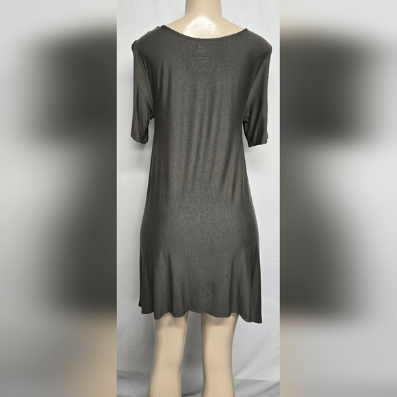 Sweet Tea's Pink Rose Soft Lightweight T Shirt Tee Dress Asymmetrical - Picture 2 of 6